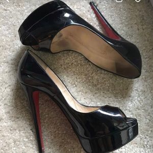 Christian louboutin lady peep black
